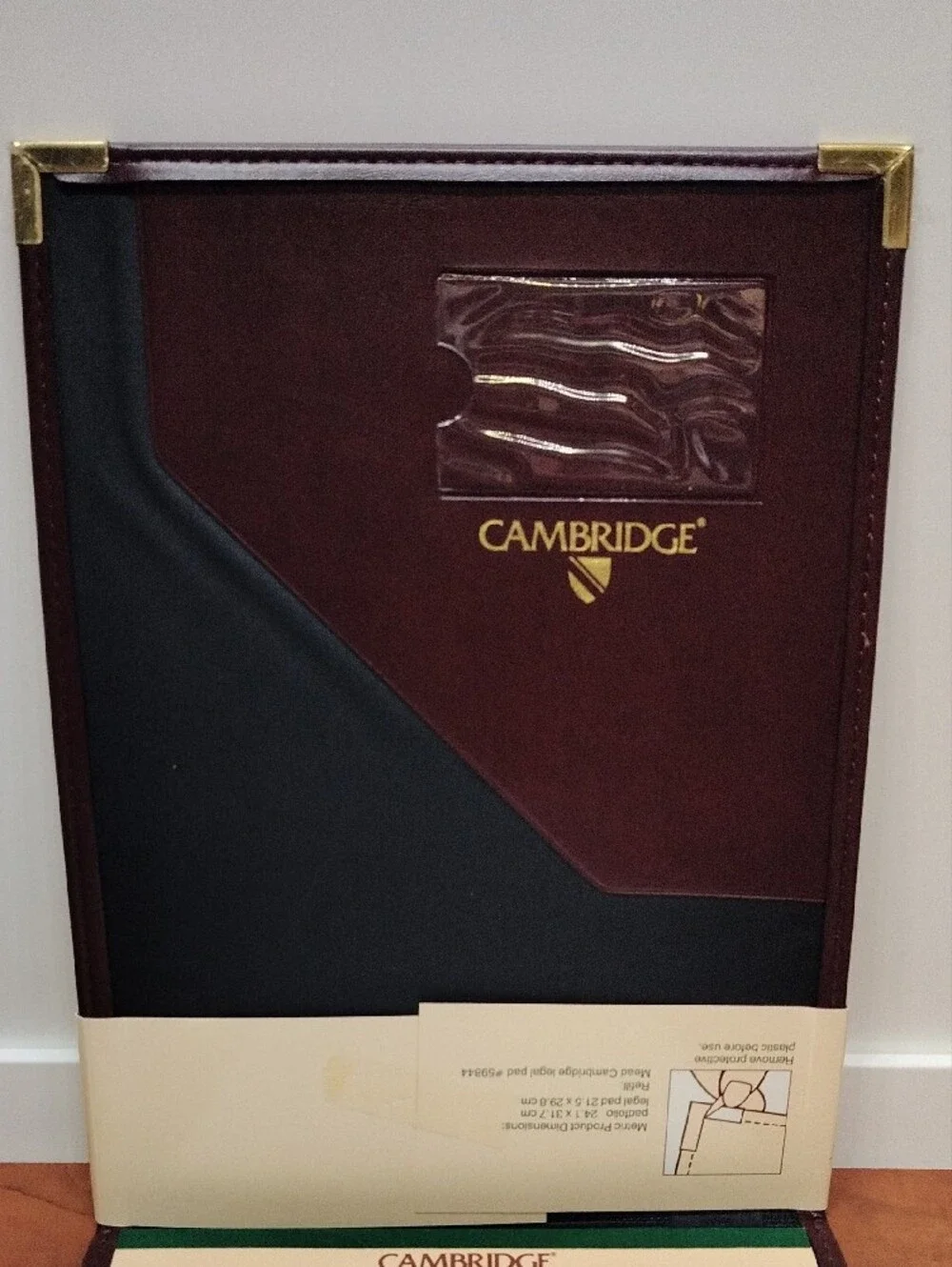 Vintage (1989) Cambridge Professional Padfolio By Mead- Brown